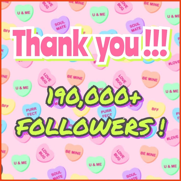 ❣️THANK YOU for helping me reach over 190,000 followers❣️ - Picture 1 of 1